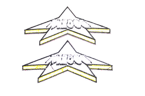 V-Twin #68124 - Docent Star Patch Set