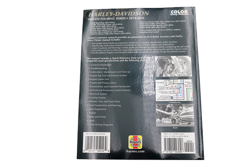 Clymer Manuals #M257 - Clymer Repair Manual for 2014-2016 FLT