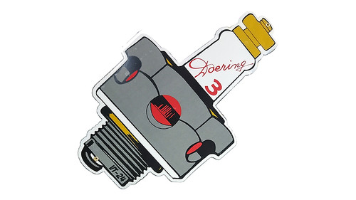 V-Twin - Doering Spark Plug Porcelain Sign