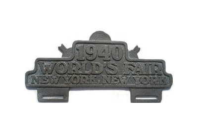 V-Twin - 1940 World's Fair License Plate Topper