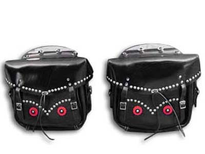 V-Twin #1178505 - Rigid Loctite Saddlebags Black