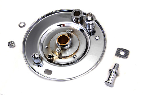 V-Twin - Front Brake Backing Plate Chrome