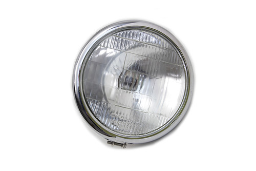 V-Twin - 6-1/2 inch Round Headlamp Chrome