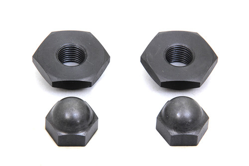 V-Twin - Spring Fork Rod Top Nut Set Parkerized
