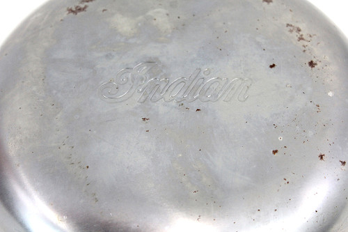 V-Twin #75770A - 7 inch Script Air Cleaner Cover Raw