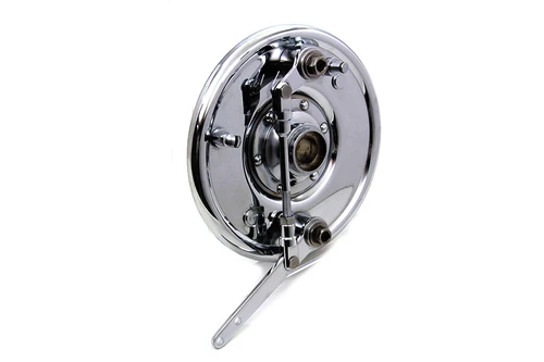 V-Twin #0409833 - Dual Cam Brake Backing Plate Assembly Chrome