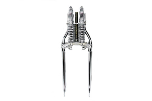 V-Twin - 18 inch Spring Fork Assembly Chrome