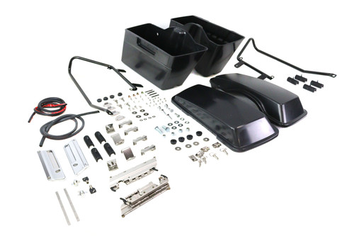V-Twin - Softail Saddlebag Kit Black