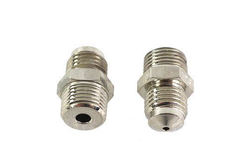V-Twin #49-1792+NICKEL - Knucklehead Nickel Plated Rocker Box Fitting
