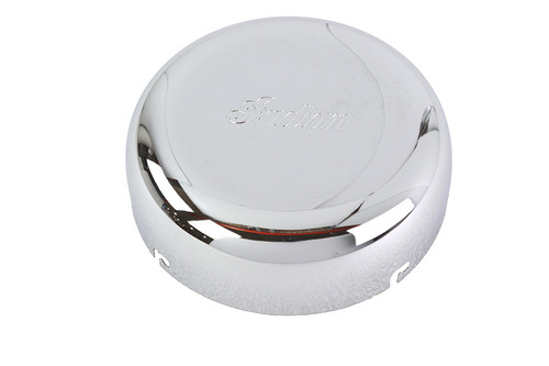 V-Twin #75770A - 7 inch Script Air Cleaner Cover Chrome