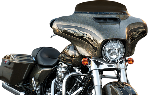 Memphis Shades #MEB0976  - Windshield Trim - Black - Holes - FLH