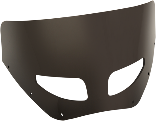 Roadwarrior Cafe Shield - Vented - Dark Black Smoke - 9"