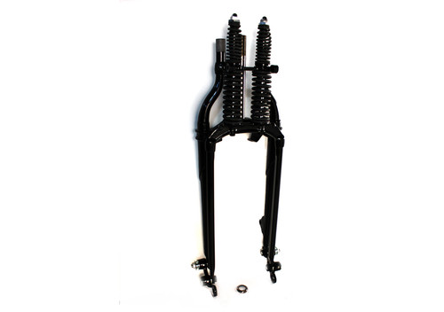 V-Twin - 20 inch Inline Spring Fork Assembly Black +2 inch