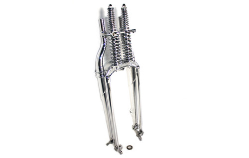 V-Twin - 20 inch Spring Fork Assembly Chrome +2 inch