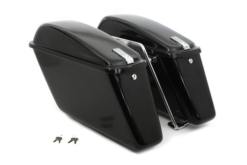 V-Twin - Replica Saddlebag Set Black
