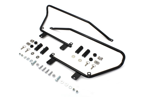 V-Twin - Wyatt Gatling Saddlebag Brackets and Stud Kit Black