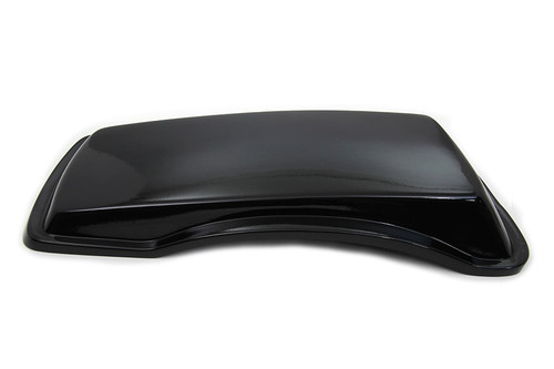 V-Twin - Black Left Saddlebag Lid