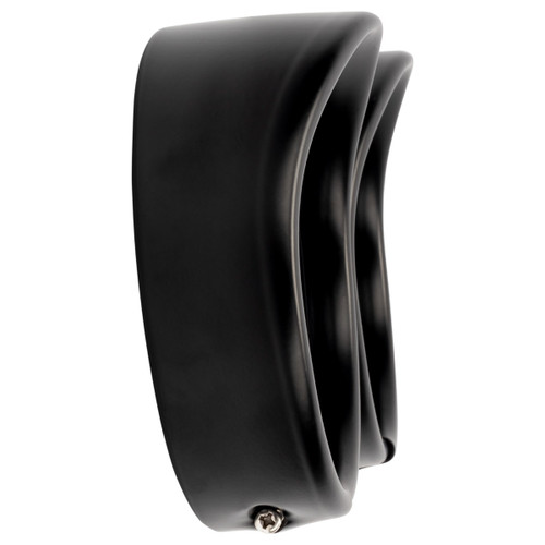 Hogworks 4.5" Auxiliary Light / Passing Lamp Visor Trim Rings for Harley-davidson® | Matte Black