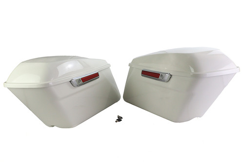 V-Twin - Saddlebag Kit White