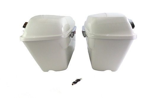 V-Twin - Saddlebag Kit White
