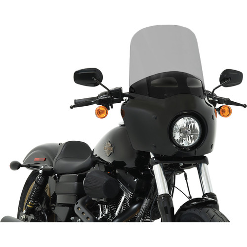 Memphis Shades #MEP87612 - Road Warrior Windshield - Vented - Black Smoke - 15"