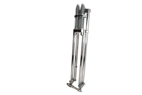 V-Twin - D+D Narrow Spring Fork Assembly Chrome 25 inch