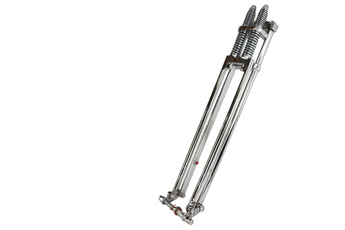 V-Twin - D+D Narrow Spring Fork Assembly Chrome 29 inch