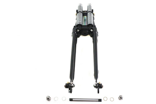 V-Twin #WT002B-28 - 28 inch Tedd Narrow Spring Fork Assembly Black