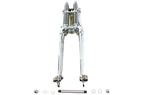 V-Twin #WT002C-26 - 26 inch Tedd Narrow Spring Fork Assembly Chrome