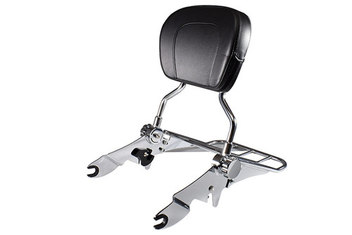 V-Twin #80239 - Chrome Sissy Bar and Rack