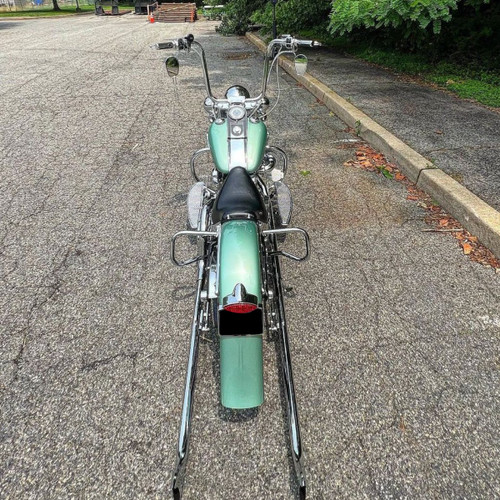 Hogworks Saddlebag Guards in Chrome for '05-'17 Harley® Softail Deluxe Flstn