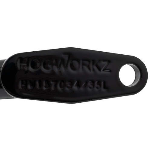 Hogworks Saddlebag Guards in Black for '05-'17 Harley® Softail Deluxe Flstn