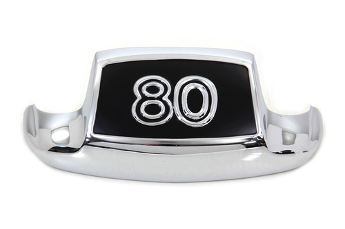 Wyatt Gatling #ST80033R - Chrome Front Fender Tip  inch80 inch with Inlay
