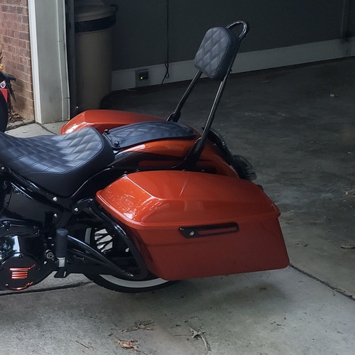 Hogworks Saddlebag Guards in Black for Harley® Softail '18-'25