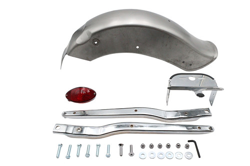 V-Twin - Rear Fender Kit Bobbed with Cateye Tail Lamp