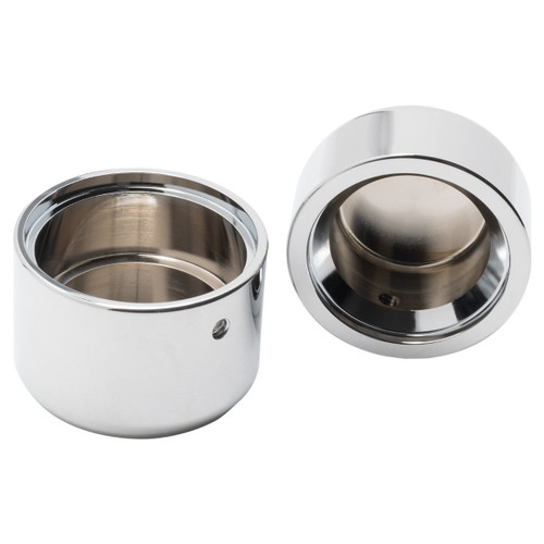 Hogworks Softail & Dyna Rear Axle Nut Covers for Harley-davidson® | Chrome