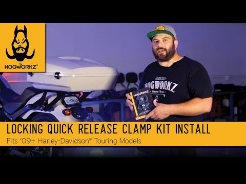 Hogworks Locking Quick Release Clamp Kit for Harley-davidson® Motorcycles | Chrome