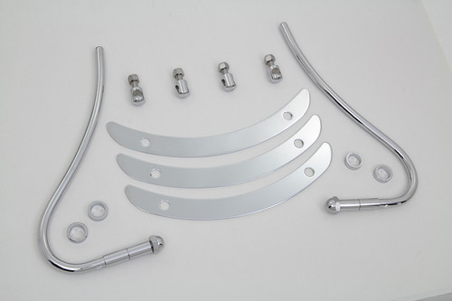 Wyatt Gatling #77082 - Chrome Front Fender Trim Bumper Grill