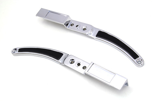 Wyatt Gatling - Rear Fender Strut Set Chrome with Black Inserts