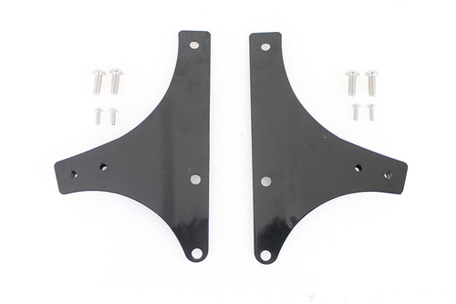 Wyatt Gatling #80212B - Sissy Bar Side Plate Set Black