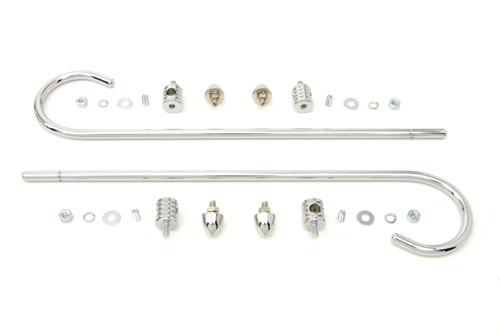 Wyatt Gatling #77264 - Chrome Front Fender Trim Rail Kit
