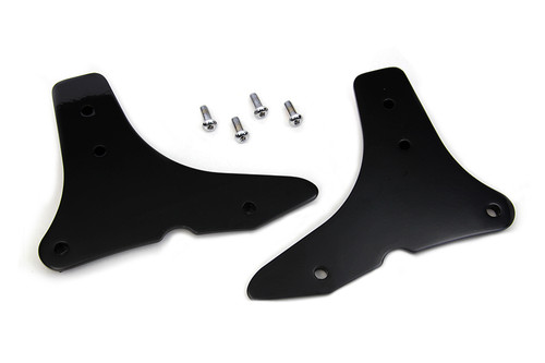 Wyatt Gatling #80208B - Sissy Bar Side Plate Set Black
