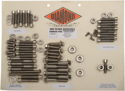 Engine Bolt Kit - Softail 00-06