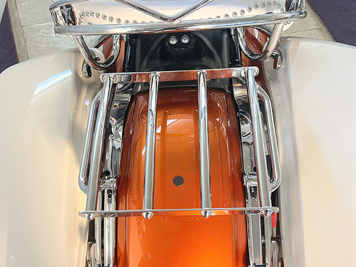 V-Twin #80250 - Retro 4 Rail Luggage Rack Chrome