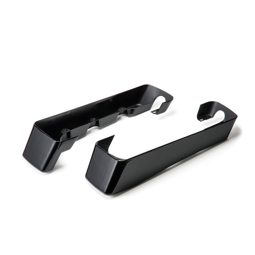 Hogworks Vivid Black 3" Saddlebag Extensions w/ No Cut Exhaust for Harley® Touring Cvo '94-'13
