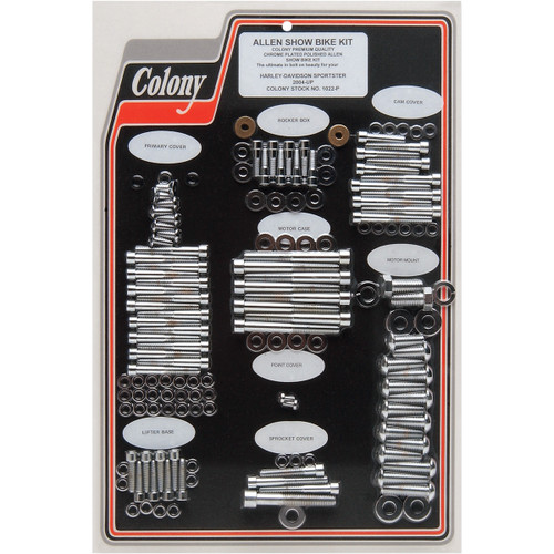 Colony #1022-P - Bolt Kit - Complete/Motor - Socket-Head - Sportster