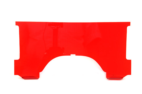 National Cycle #23011 - Adjustable Windshield Red Lower