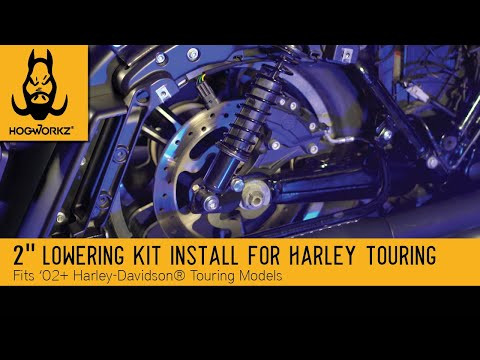 Hogworks 2 Inch Lowering Kit for Harley® Touring '02-'25 (coil Shocks)