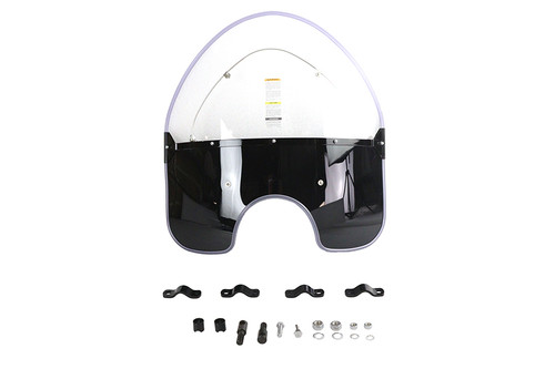 National Cycle #N2203 - National Cycle Spring Fork Windshield Black