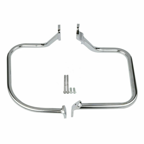Hogworks Saddlebag Guards in Chrome for Harley® Softail '00-'17